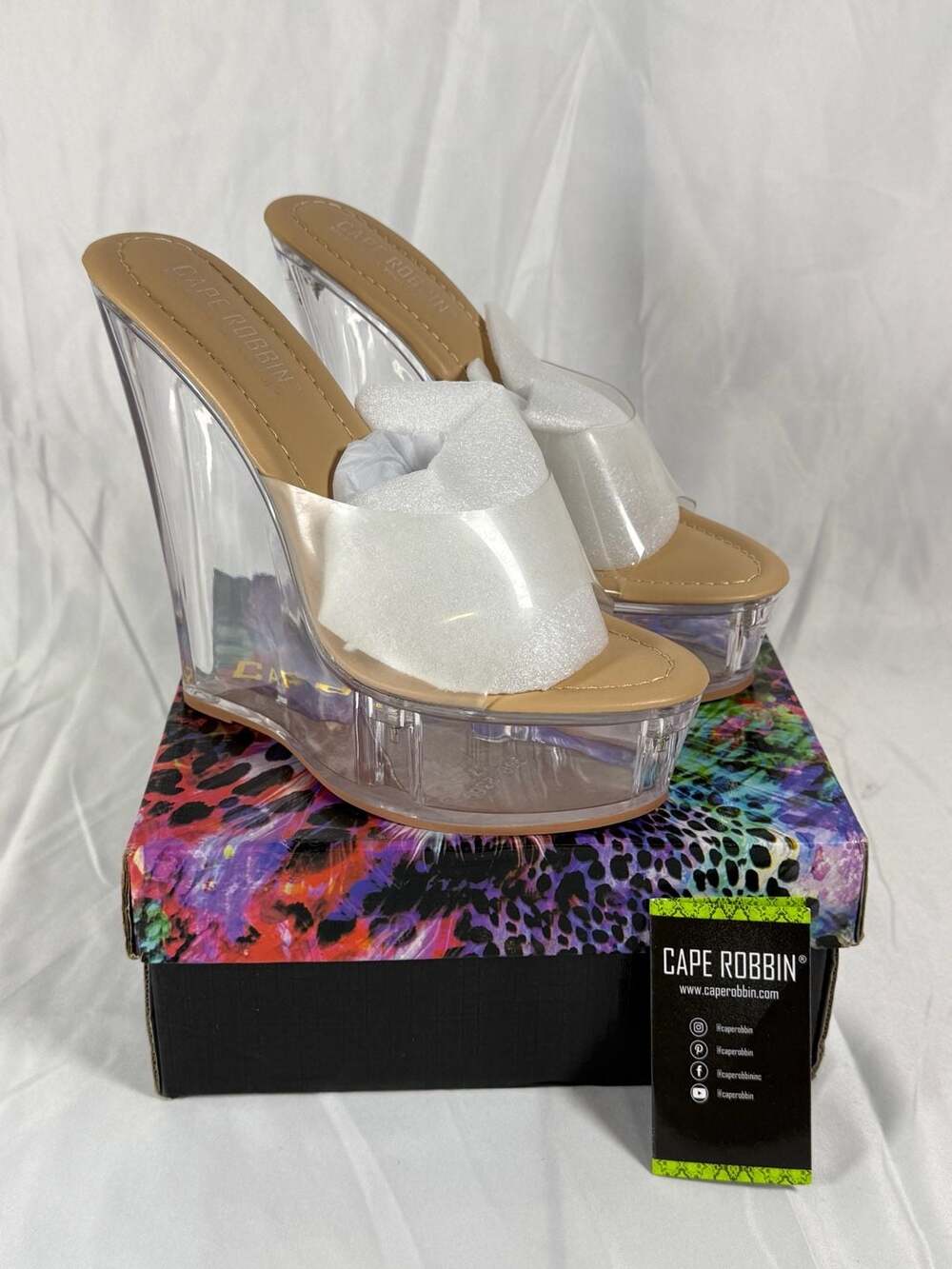 Transparent Wedge Heels